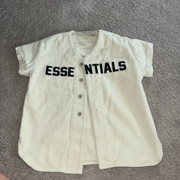 Kids Essentials Fear of God baseball jersey - Picture 2 of 5